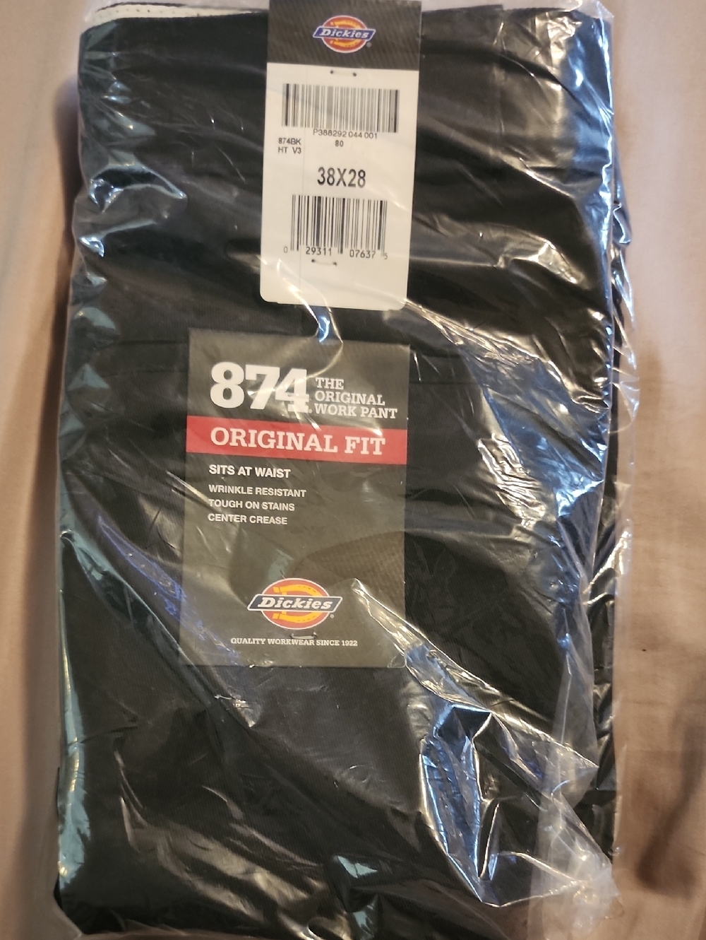 Dickies Black 874 Original Fit Work Pants